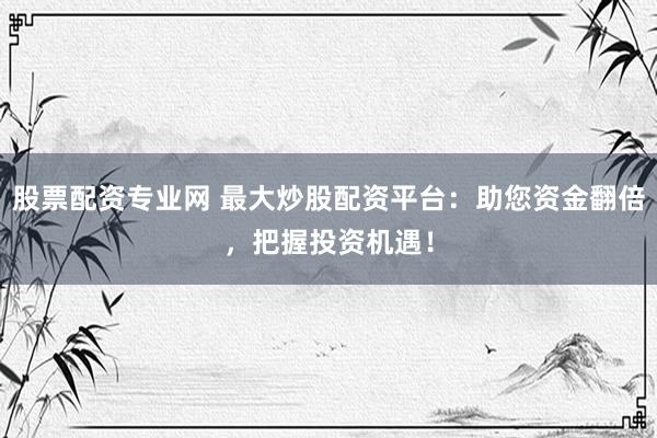 股票配资专业网 最大炒股配资平台：助您资金翻倍，把握投资机遇！