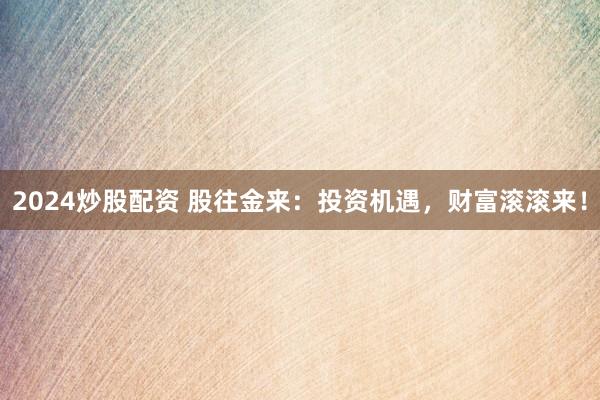2024炒股配资 股往金来：投资机遇，财富滚滚来！