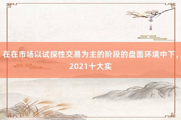 在在市场以试探性交易为主的阶段的盘面环境中下，2021十大实